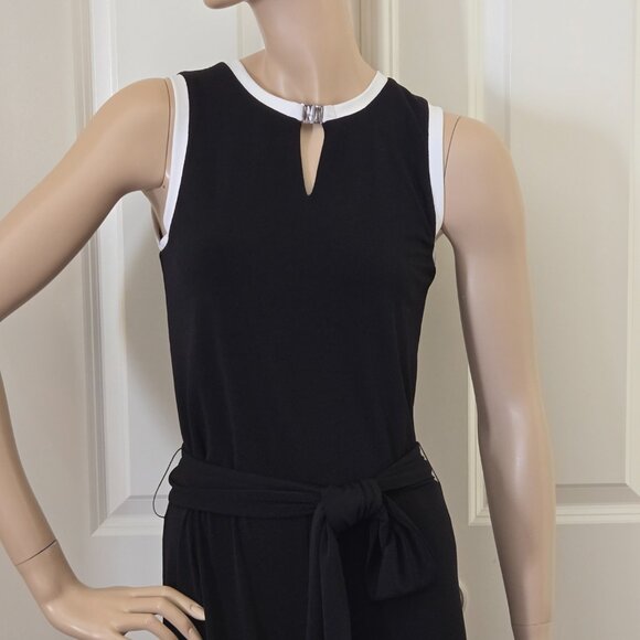 Ralph Lauren Wide Leg Belted Jumpsuit SZ S Black - Picture 3 of 10